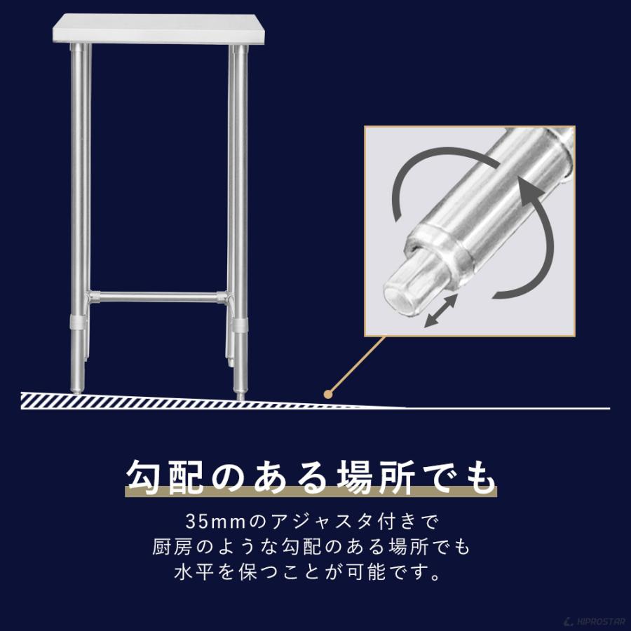 ステンレス 作業台 三方枠 業務用 調理台 750×600×1050 板厚1.2mm