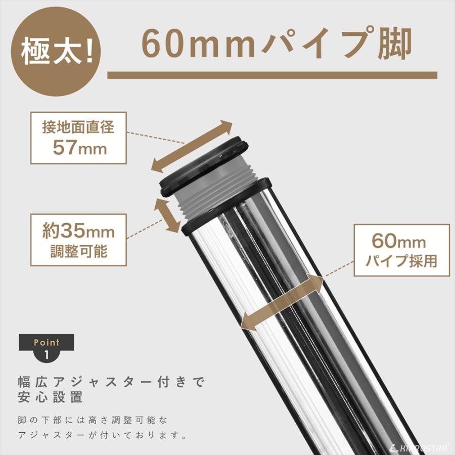 カウンターテーブル 高さ調整可能 ウッド アイアン 木製カウンター