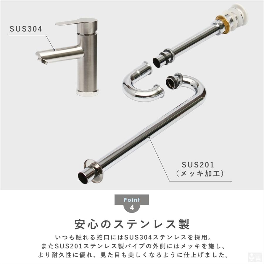 洗面ボウル 手洗器 セット 小型 オーバル 置き型 丸型 40cm 洗面器