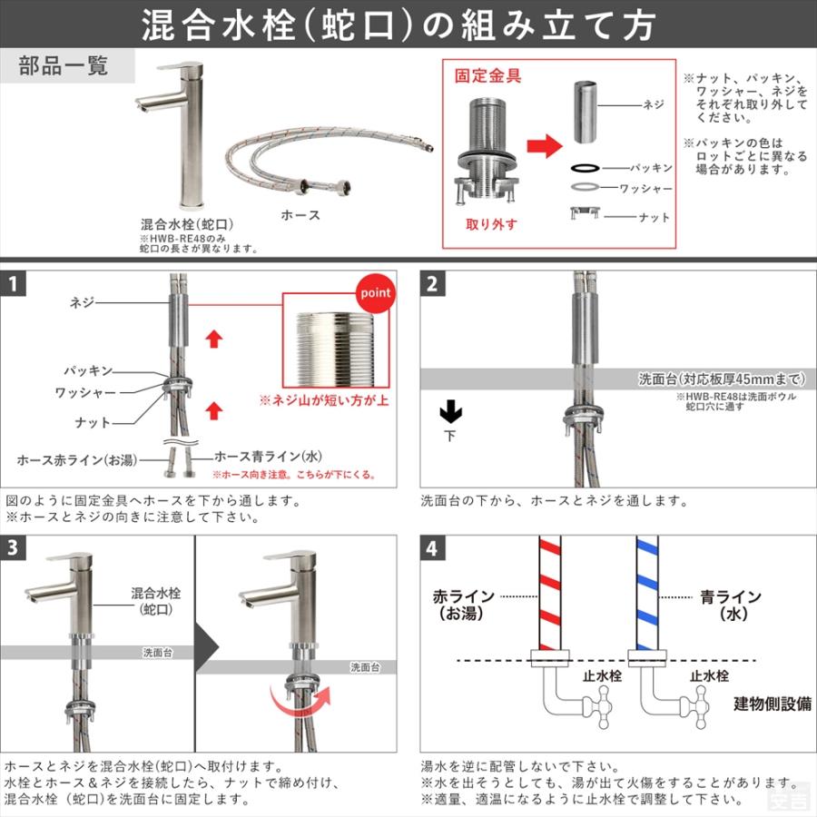洗面ボウル 手洗器 セット 置き型 角型 51cm×40cm 洗面器 (手洗い鉢