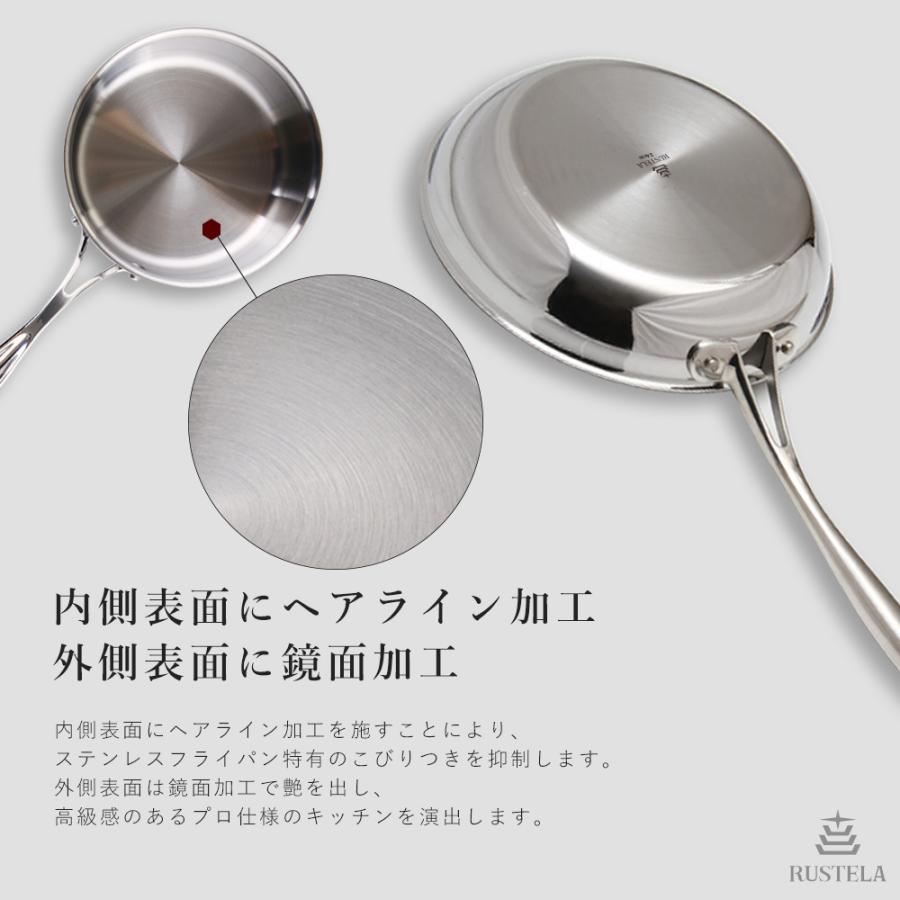 ステンレス フライパン 28cm IH対応 業務用 IH ラステラ RUSTELA ステンレス フライパン 28cm IH対応 業務用 IH ラステラ RUSTELA