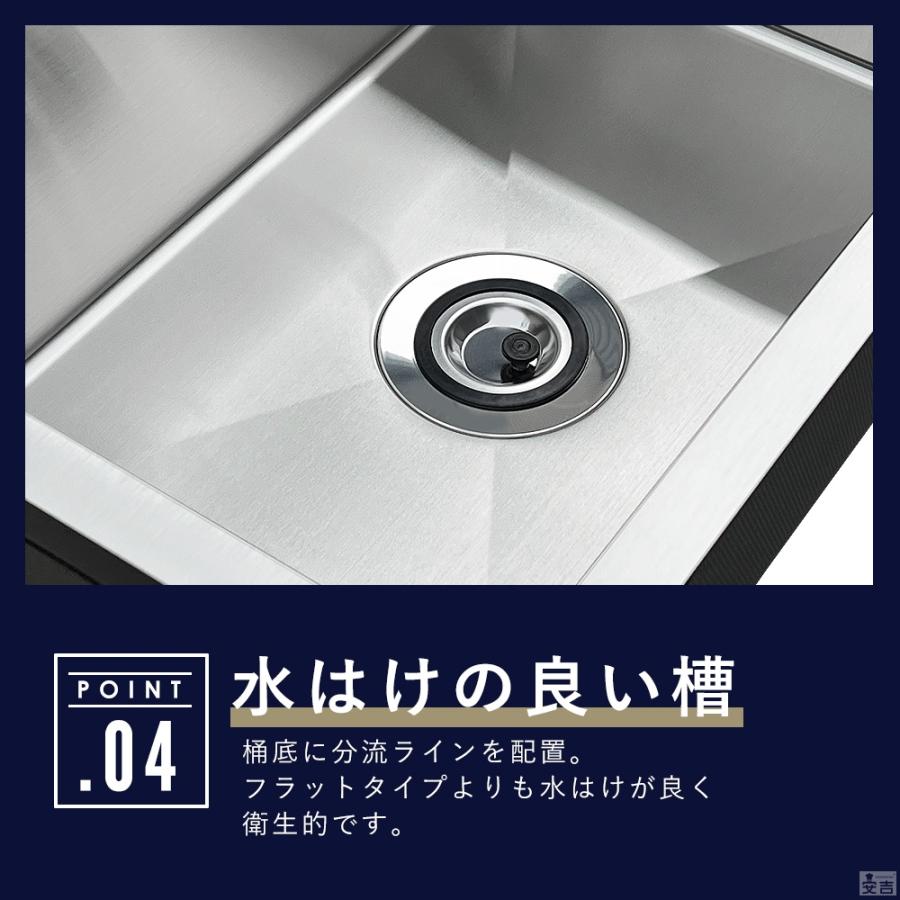 ステンレス 埋込 シンク 1槽式 900×600 SSB1-9060 日本製排水トラップ