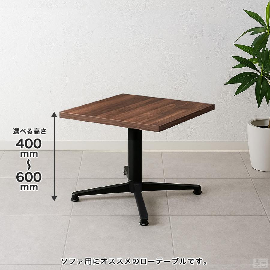 お買い得商品☆家具職人にオーダーした輸入カフェテーブル　☆在庫3台 業務用 カフェテーブル 500×500 選べる高さ 600mm/550mm/500mm/450mm