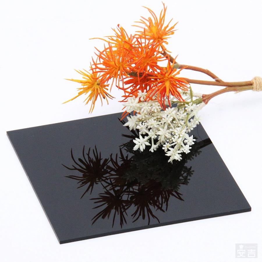 送料無料】[白/黒]アクリル板 角 200mm×200mm(20cm×20cm)×3.0mm