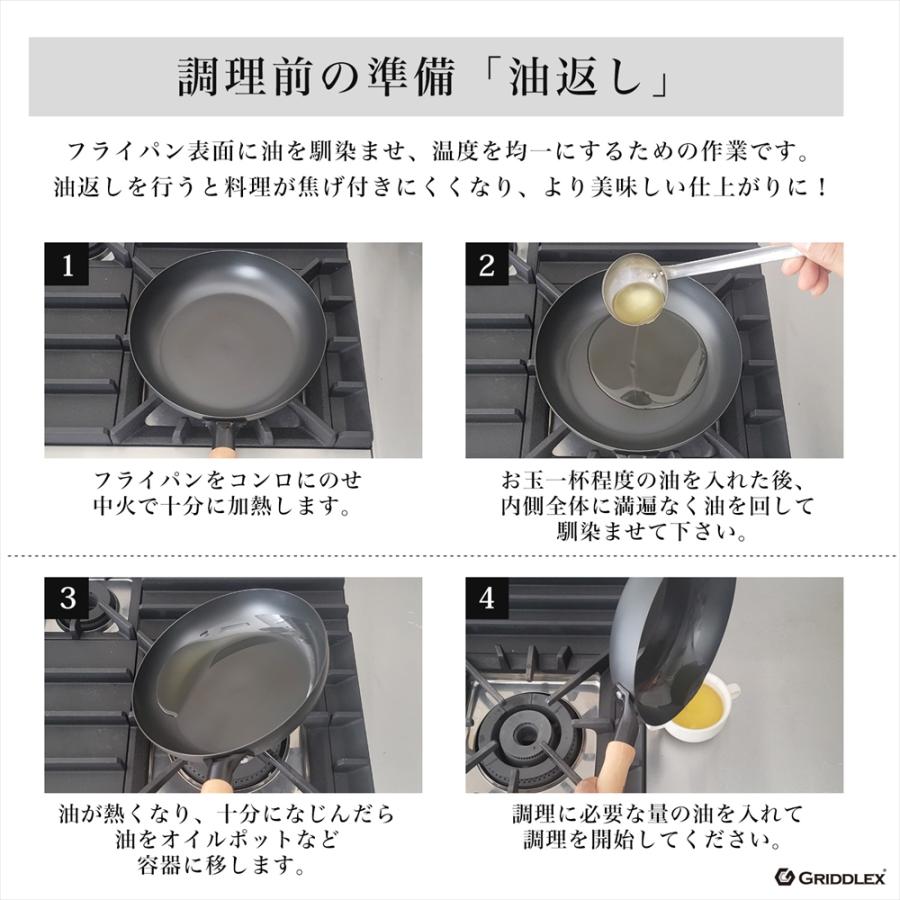 鉄フライパン 26cm GRIDDLEX(グリドレックス) 窒化鉄 IH対応 鉄フライパン 26cm GRIDDLEX(グリドレックス) 窒化鉄 IH対応