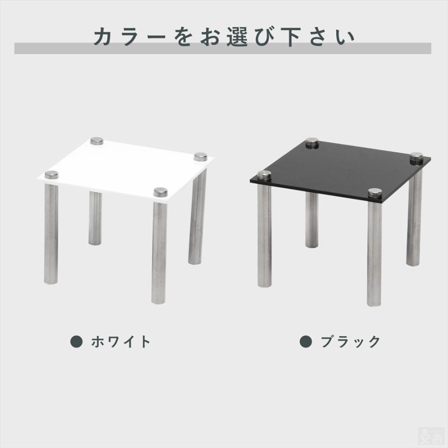 送料無料】[白/黒] 鏡面 アクリルステージ 正方形 150mm×150mm×板厚3.0