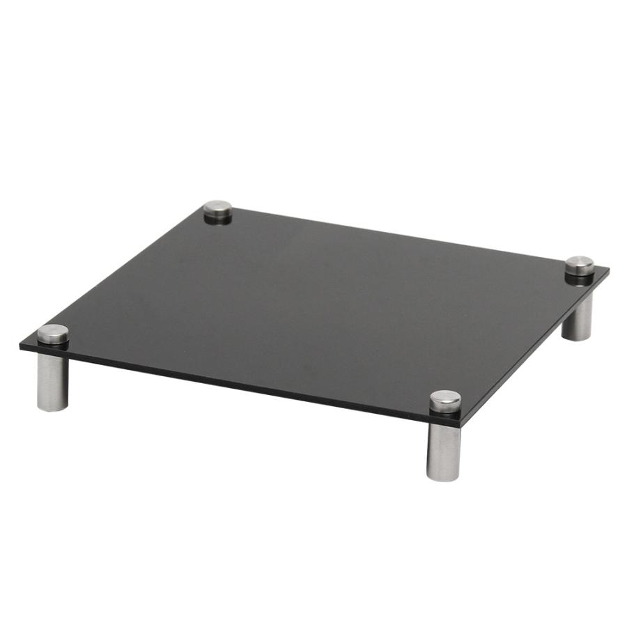 送料無料】[白/黒] 鏡面 アクリルステージ 正方形 150mm×150mm×板厚3.0