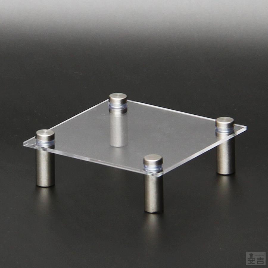 送料無料】アクリルステージ 正方形 120mm×120mm×板厚2.5mm【メール便