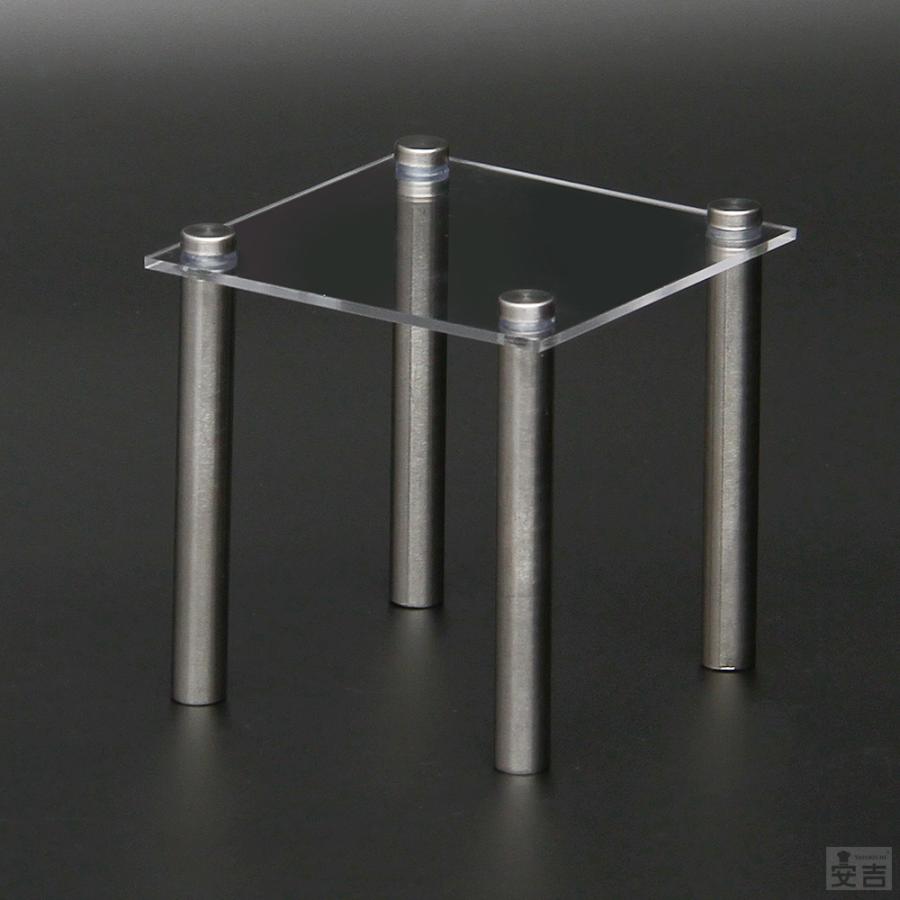 送料無料】アクリルステージ 正方形 120mm×120mm×板厚2.5mm【メール便