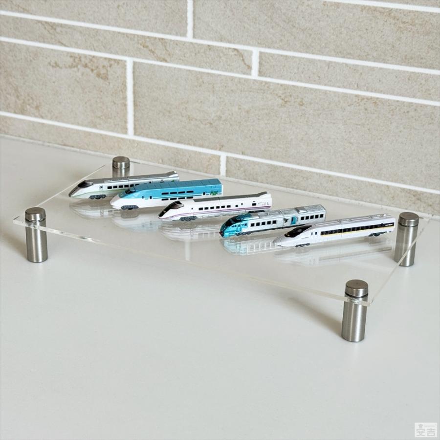 送料無料】アクリルステージ 長方形 220mm×120mm×板厚2.5mm【メール便