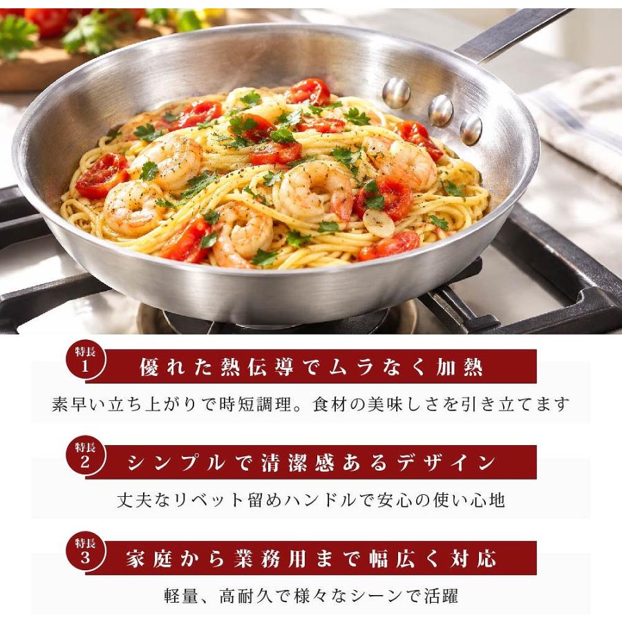 業務用アルミフライパン 20cm KIPROSTAR フライパン パスタ : 厨房用品