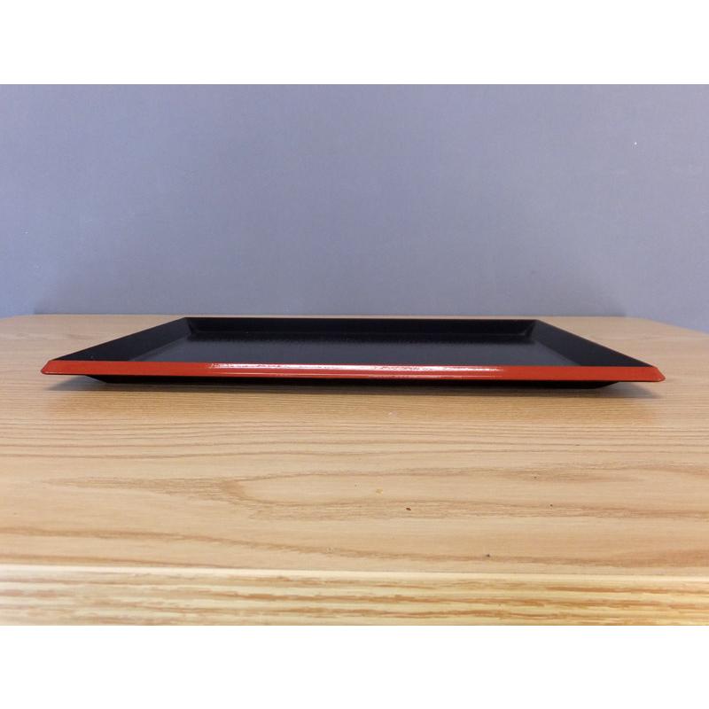 富士長手木目盆 黒渕朱 尺1寸 ABS樹脂 : 厨房用品 安吉 - 通販 - Yahoo