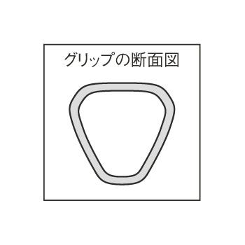 18-8 長柄付ひしゃく三角グリップ 15cm(1.15L)柄長1mの画像