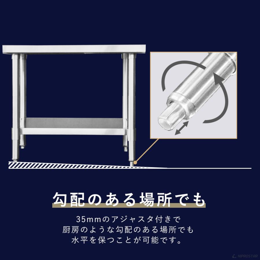ステンレス コンロ台 業務用 調理台 1500×600×650 板厚1.2mm