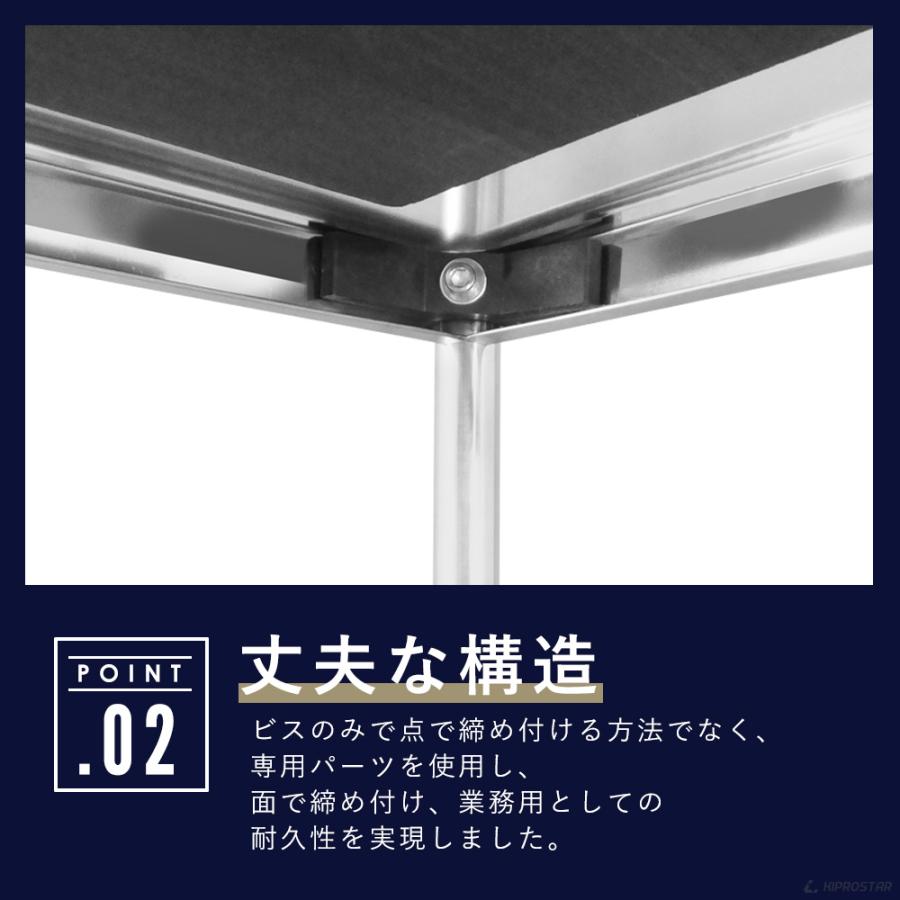 キッチンワゴン 3段 棚板780×440 キャスター付き シングルハンドル 作業台 配膳車 調理台 業務用 キッチン収納 ステンレス ワゴン カート PRO-M3FSの画像