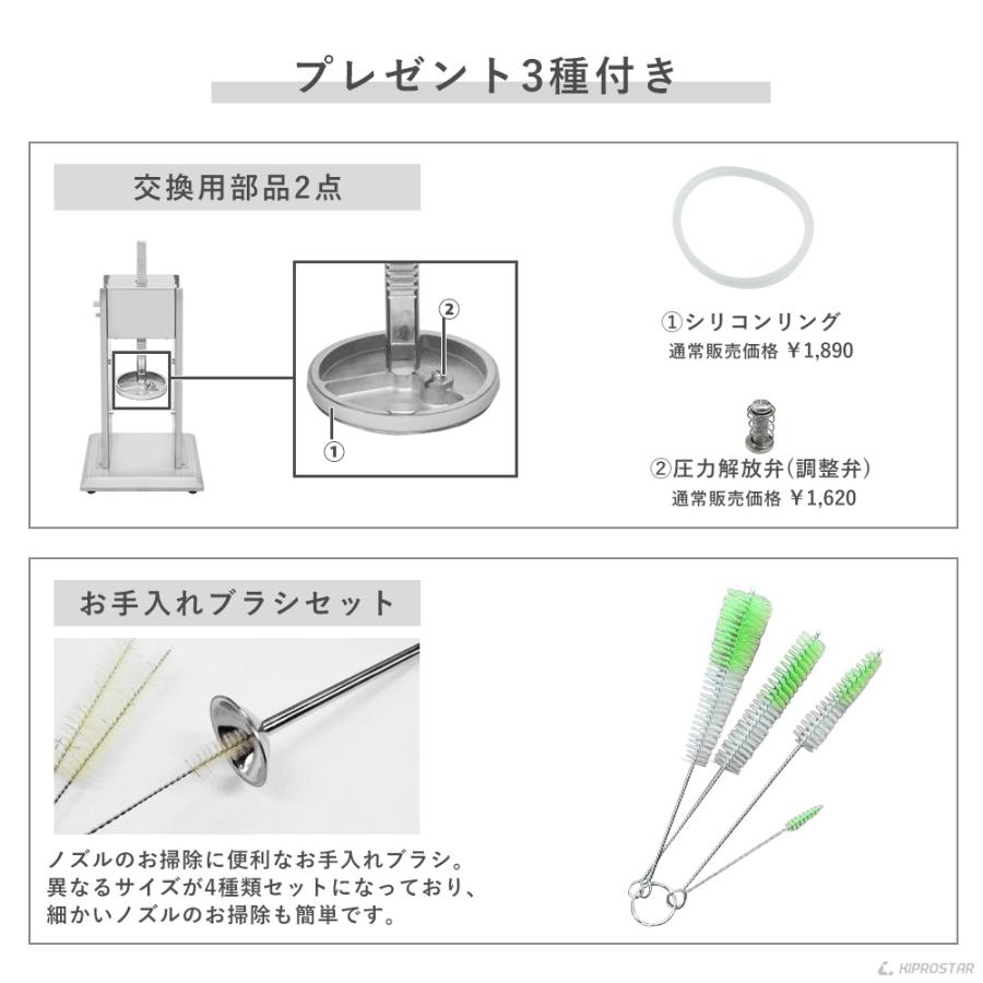 ソーセージメーカー 3Lタイプ ステンレス ソーセージフィーラー