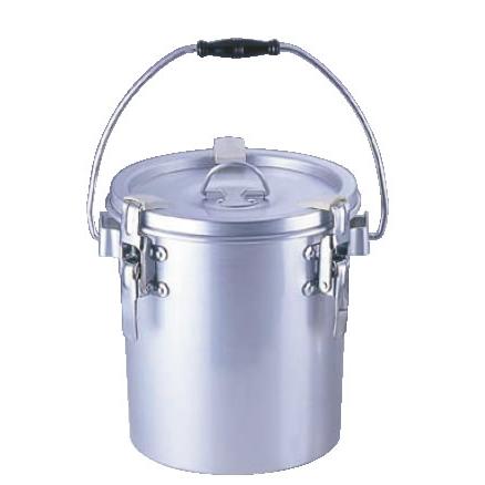 シルバーアルマイト丸型二重クリップ付食缶 238 (8l)【給食】【仕出し】 シルバーアルマイト丸型二重クリップ付食缶 238 (8l) : 厨房用品