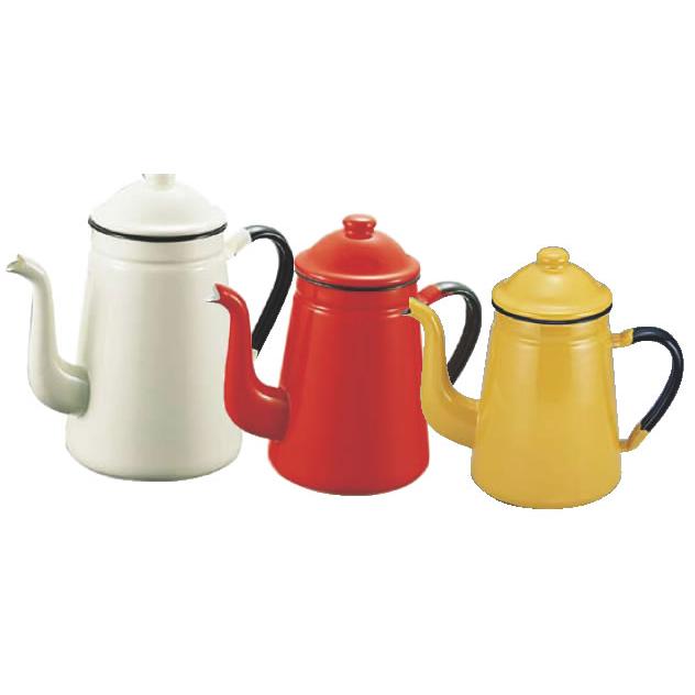 ホーローコーヒーポット #13 レッド : 厨房用品 安吉 - 通販 - Yahoo