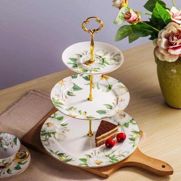 A18079 ケーキ スタンド プレート 3段セット アフタヌーンティー