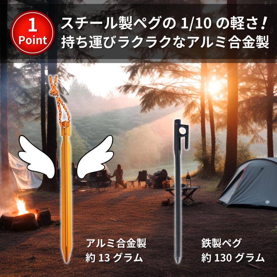 らりるれろ　YACONE テント&amp;タープセット おまけ　ペグ4本セット 楽天市場】【送料無料】 4本セット テント ポール タープ 固定用