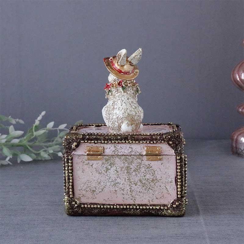 アンティーク小物、置物　単体販売可能 HARMONIER（ハルモニア） 置き物 うさぎ アンティーク調 インテリア