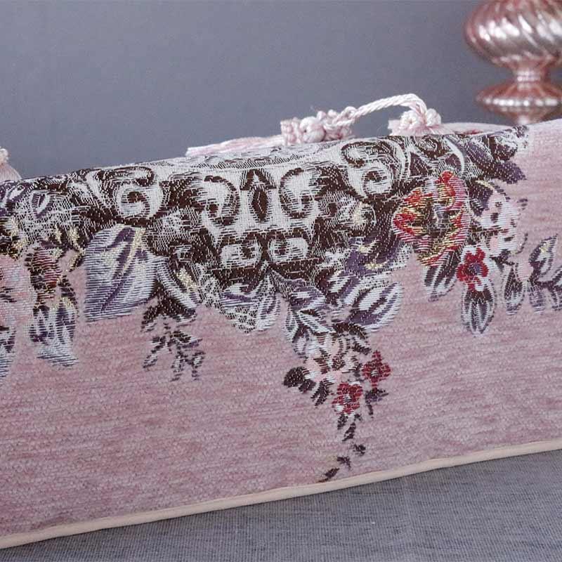 ティッシュケース おしゃれ 薔薇柄 タッセル クラシカル グリーン