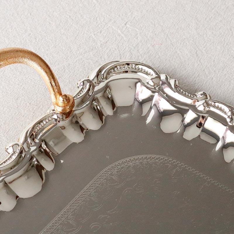 HARMONIER お盆 トレー おしゃれ キッチン ゴールドハンドル