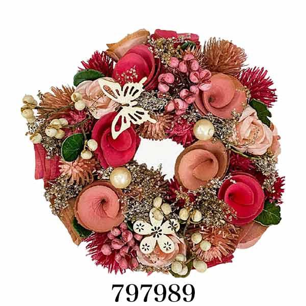 Q-FLA リース 花 おしゃれ ナチュラルリース Sサイズ クリスマス