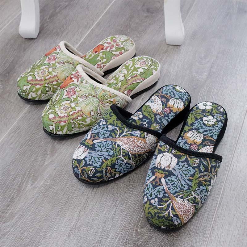ロイヤルアーデン スリッパ   薔薇 グレー 31×100×27cm ROYAL ARDEN（ロイヤルアーデン） スリッパ おしゃれ 室内 花柄 来客用