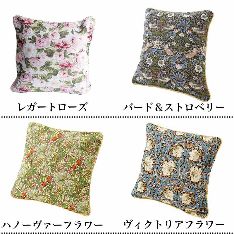 クッションカバー 45×45 おしゃれ 花柄 ゴブラン 薔薇雑貨 姫系