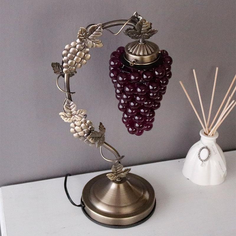 新品　運気が上がるブドウ柄　卓上ランプd yasunaga_pa-0147