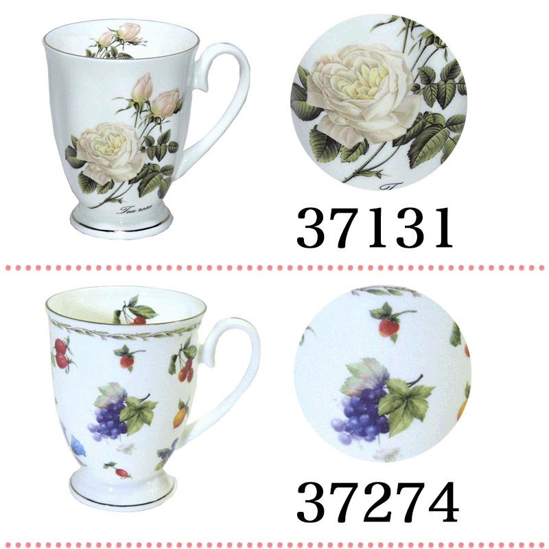 ROYAL ARDEN（ロイヤルアーデン） 花柄マグカップ 薔薇柄 300ml ボーン
