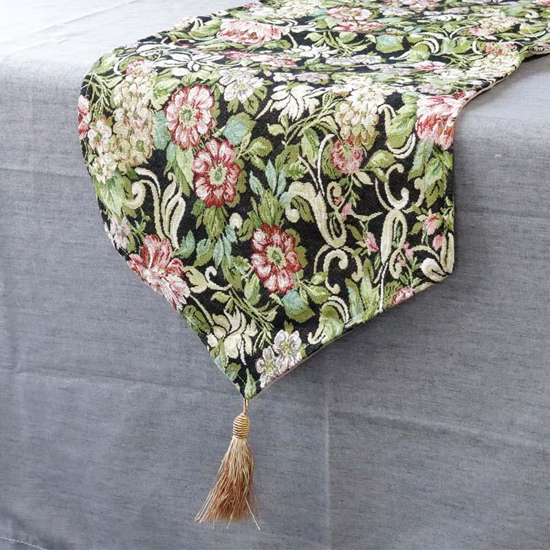 アンティーク ゴブラン織 花柄 テーブルクロス SALE30%OFF) テーブルランナー 80 M 敷物 ゴブラン ドイリー テーブル