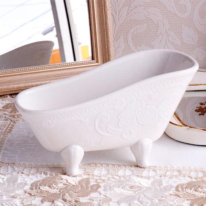 ソープディッシュ 陶器 石鹸置き おしゃれ ホワイト バスタブ型 マチルド エム Mathildem フランスブランド 姫系 ソープトレー Pa 0905 0140 Zakka Select 通販 Yahoo ショッピング