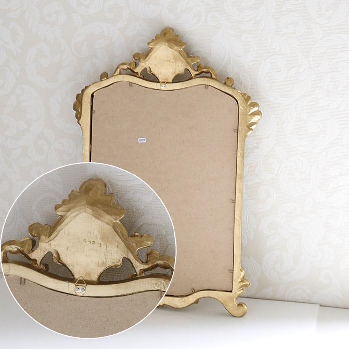 壁掛け鏡 おしゃれ ウォールミラー 姿見 掛け鏡 ロココ調 姫系