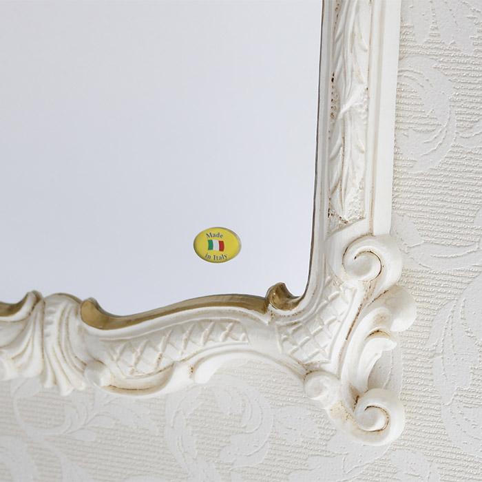 壁掛け鏡 おしゃれ ウォールミラー 姿見 掛け鏡 ロココ調 姫系