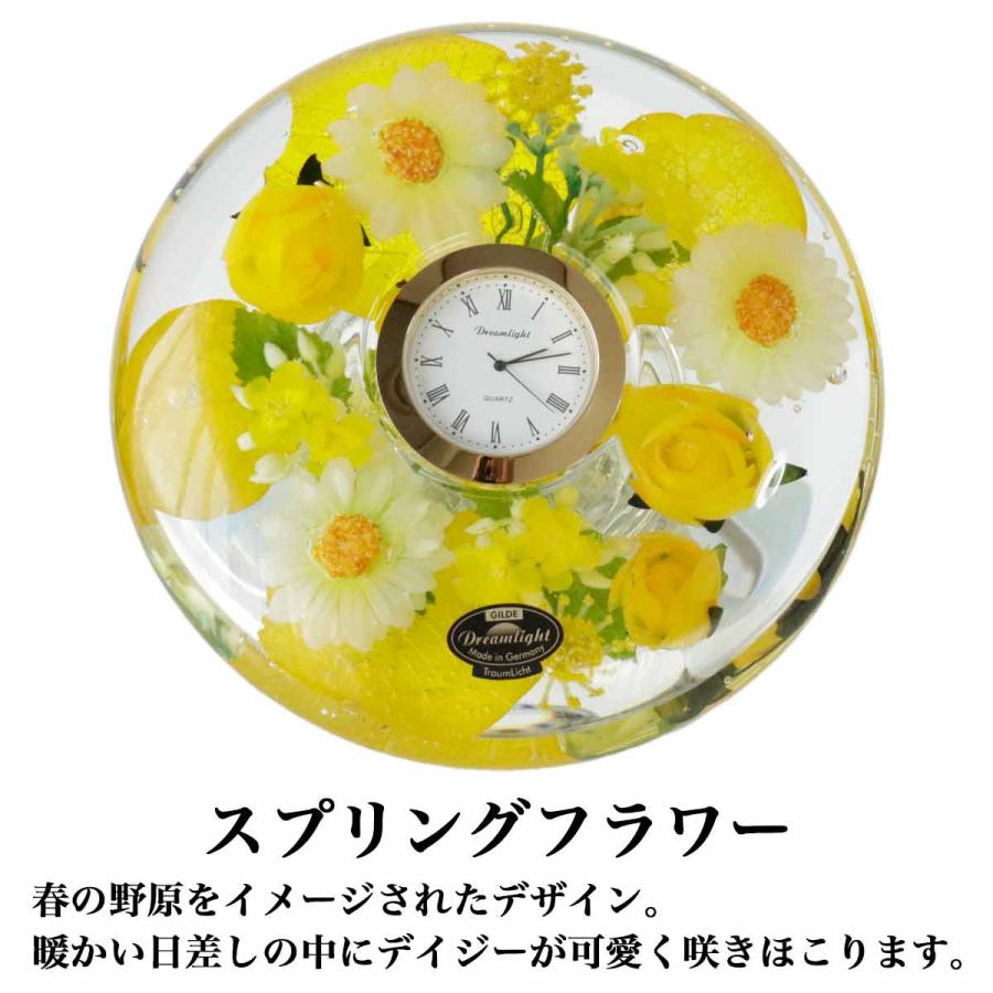 ドリームライト❤︎置き時計　大 ドリームクロック プレミアム 置き時計 花時計 おしゃれ