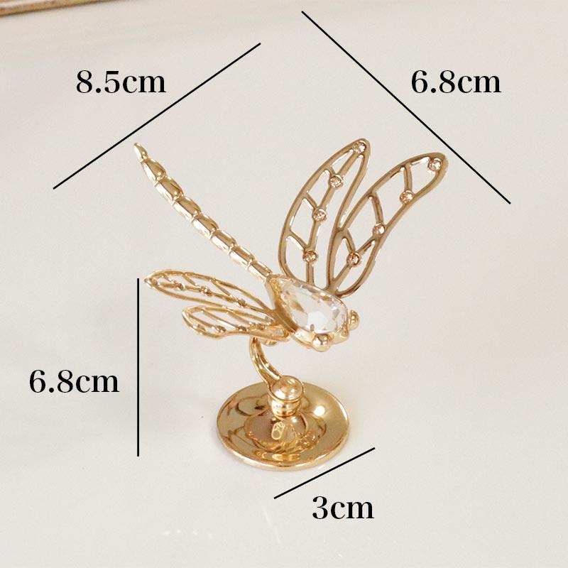スワロフスキー 置物 トンボ ゴールド クリスタル SWAROVSKI : ZAKKA
