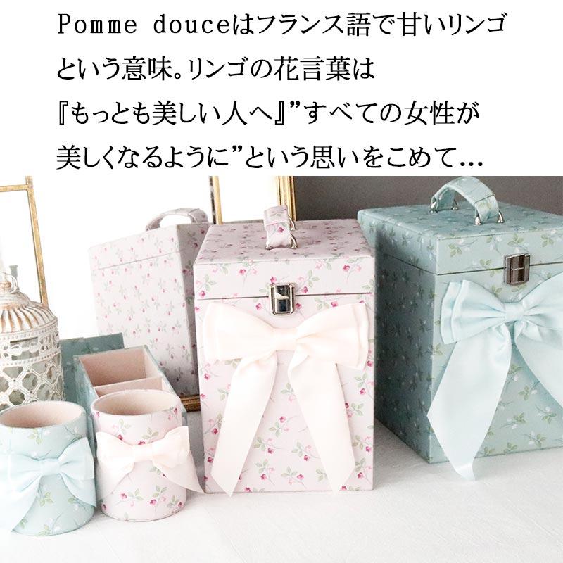 メイクボックス 鏡付き コスメボックス おしゃれ 化粧ボックス 姫系