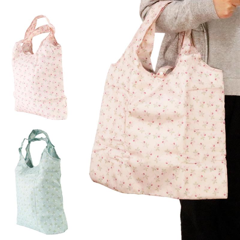 保温保冷バッグ 縦長 エコバッグ ファスナー付き コンビニバッグ 折りたたみ 花柄 ポムドゥース | ブランド登録なし