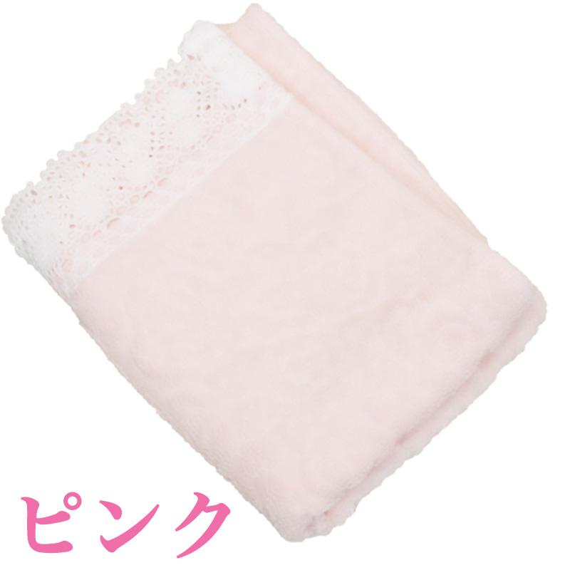 フェイスタオル 日本製 タオル かわいい 花柄 ジャガードタオル レース