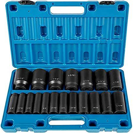 Vevor Impact Socket Set 1 2 6 Deep Piece 19 Inches 値引きする Sockets