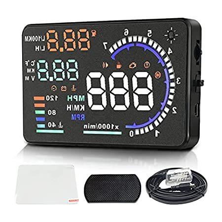 Dagood ヘッドアップディスプレイ 5 5インチ 5色 フロントガラス 本物新品保証 スクリーン 車 車用 Hud ディスプレイ A8