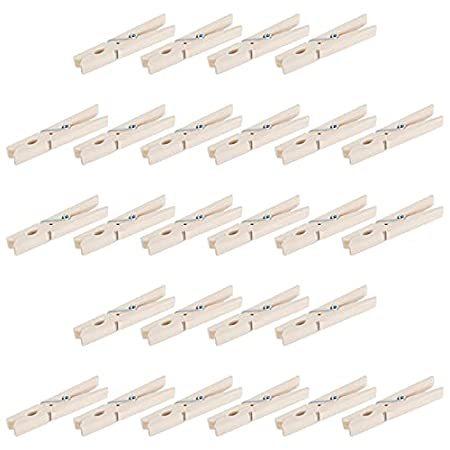 Cabilock 100Pcs Wood Clothespins Laundry Wooden Picture Clips Pegs Mini Clo 洗濯バサミ