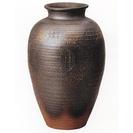 信楽焼陶器 花器 焼締壺型花瓶 15号 高さ47.0cm 7025-04
