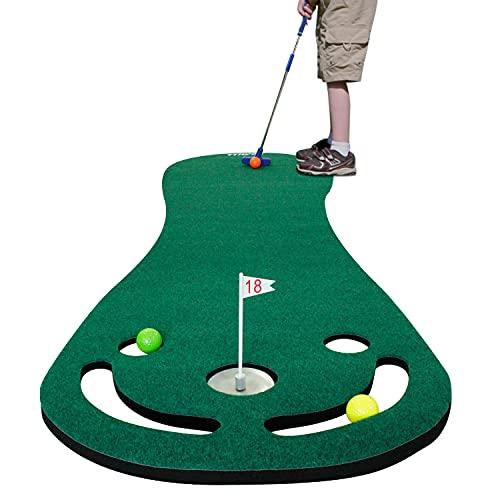 KOFULLKOFULL パッティンググリーンマットセット ゴルフパッティング用 29インチゴルフパター付き ゴルフボール3個 ト?