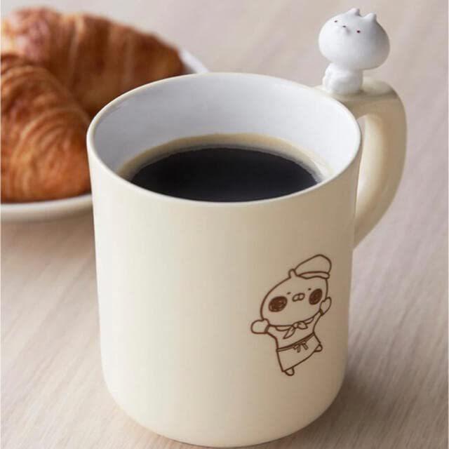 はこぽす対応商品】 うさまる コップ マグ フィギュア付きマグカップ