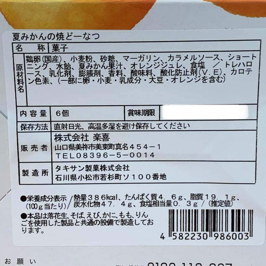 山口夏みかんの焼どーなつ 6個入 お菓子 ドーナツ 洋菓子 プレゼント
