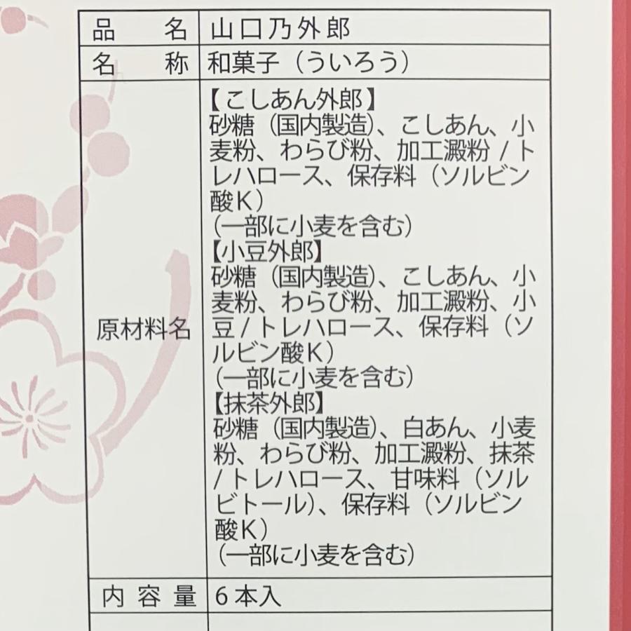 えびやま太郎様 お見積もり 山口外郎 6本入】 山口銘菓外郎 数井製菓 山口県 お土産