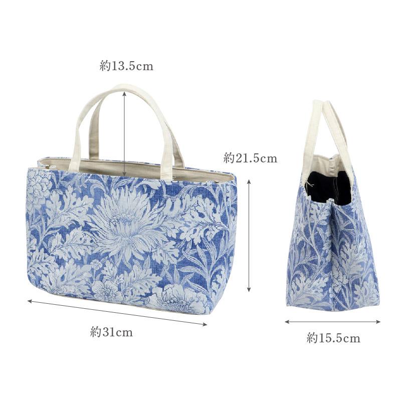 華千年 和装バッグ】百花柄 ハンドバッグ 全2色 日本製 きなりベージュ 